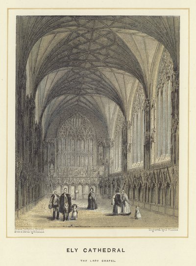 Ely Cathedral, the Lady Chapel by Hablot Knight Browne